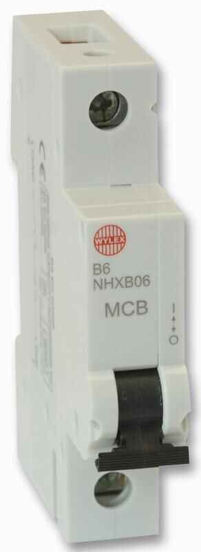 Wylex Interruptor Automático Monopolar Tipo B 6A, 6kA
