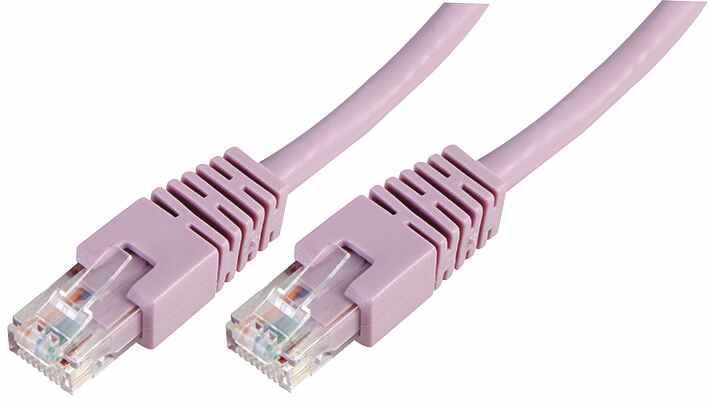 Pro Signal RJ45 Male to Male Cat6 UTP Ethernet Cable, 0.5m, Violet