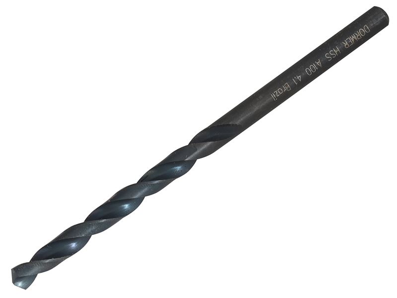Dormer A100 HSS Spiralbohrer 4,10mm, Gesamtlänge 75mm, Arbeitslänge 43mm