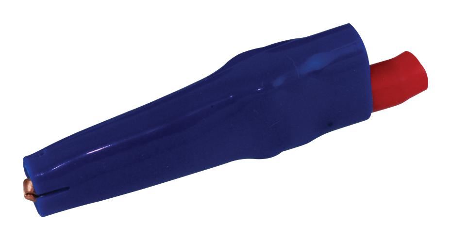 MUELLER ELECTRIC 10A Insulated Copper Crocodile Clip, Blue