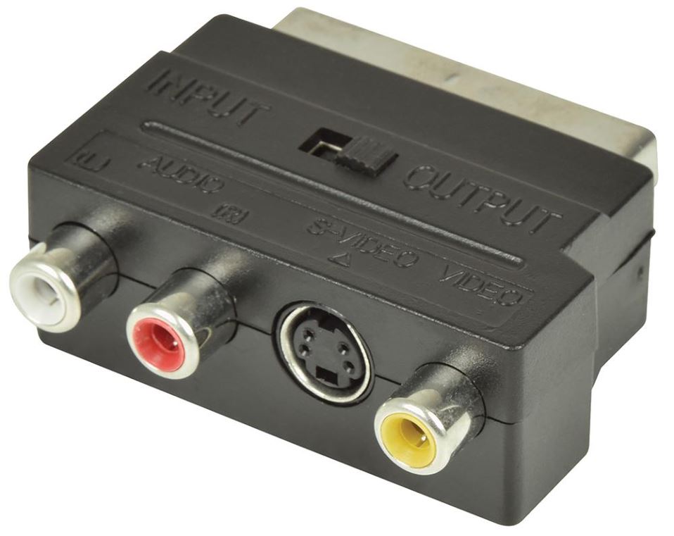 AV:LINK Adattatore SCART a RCA e S-Video, Commutabile