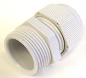 PRO POWER M25 IP68 Για κάθε υγρό και σκόνη Υδατοστεγές Πρίζα Καλωδίου, Λευκό