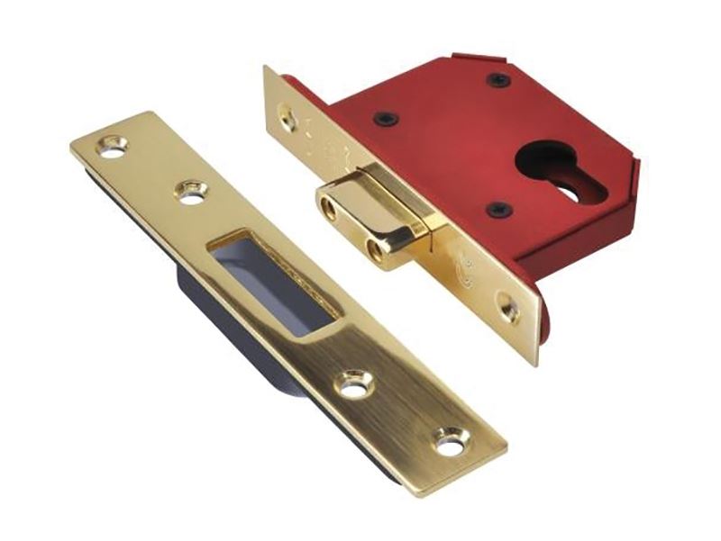 UNION StrongBOLT 21EU Euro Deadlock, Brass, 68mm, 2.5in