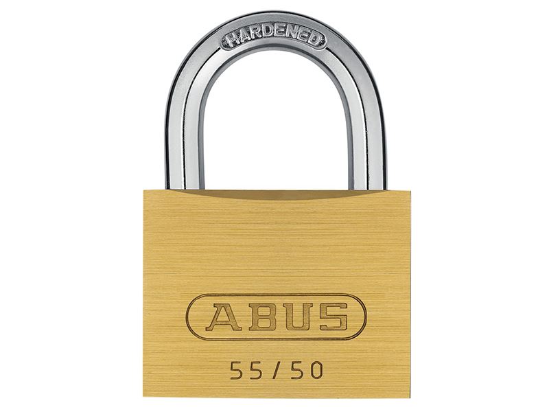 ABUS 55/50mm Brass Padlock, Carded, Security Level 5