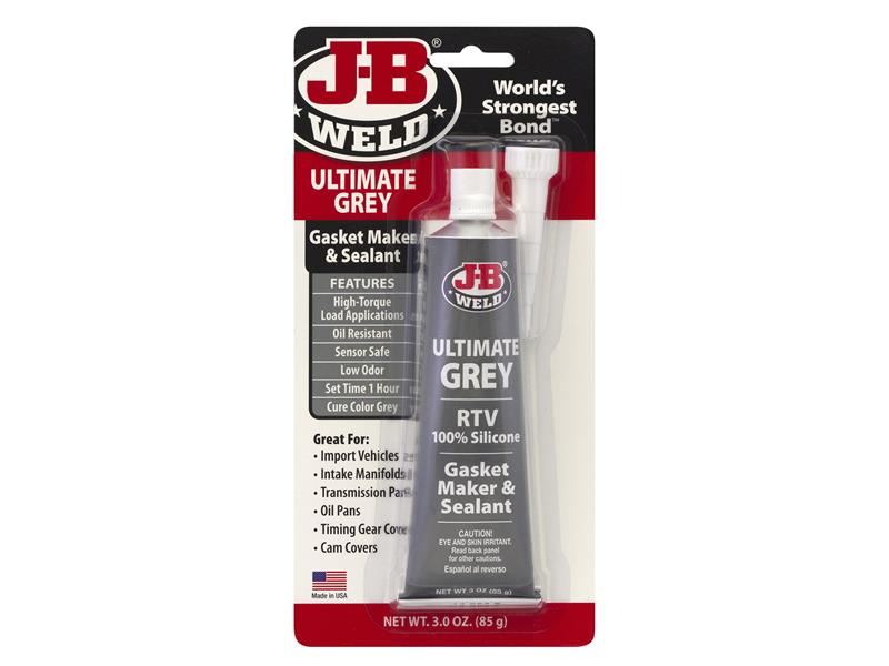 J-B Weld 灰色矽膠密封膠 85克