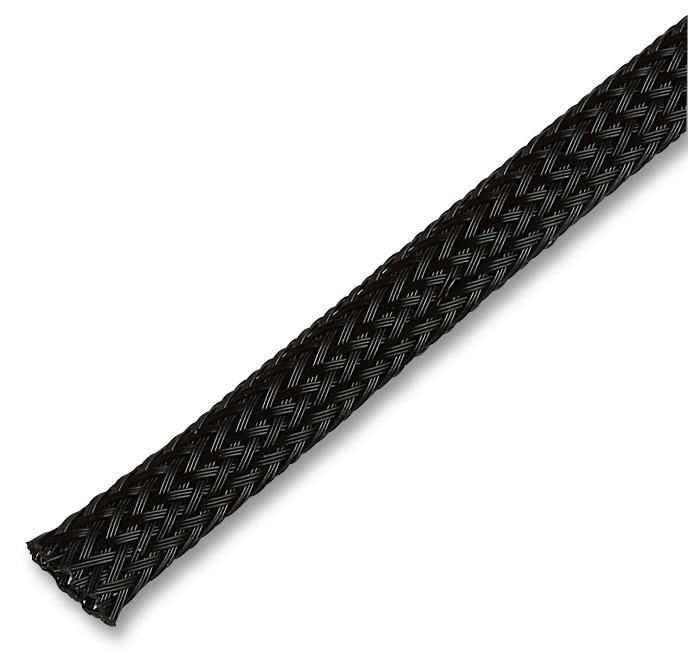 PRO POWER Polyesterové roztažitelné opletení, průměr 25mm, délka 15m, černé