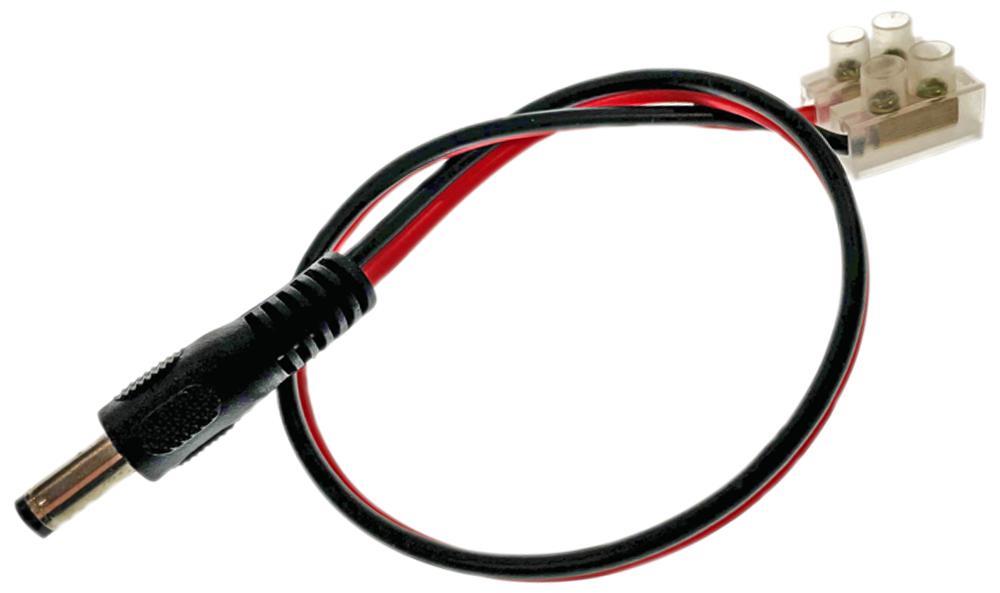 TIGER POWER SUPPLIES - 2,1mm Kabel Rot Schwarz mit Klemmenblock