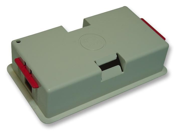 PRO ELEC Boîte d'encastrement 2 modules 47mm pour cloisons, ABS