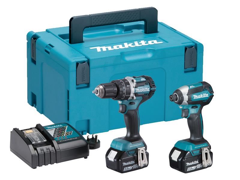 Makita DLX2180TJ Brushless Twin Pack - 18V, 2 x 5.0Ah Li-ion