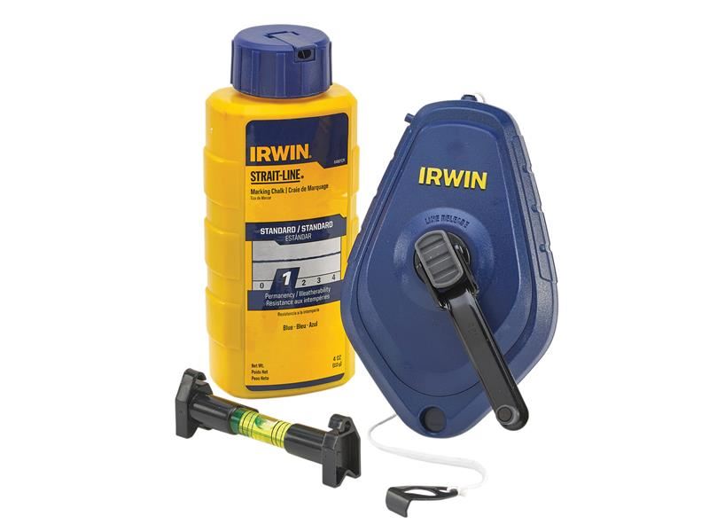 IRWIN STRAIT-LINE Juego de Tiza, Nivel y Cordel para Marcado