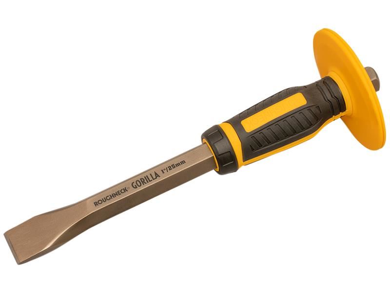 Roughneck Cincel Frío Gorila con Protector Antideslizante, 25 x 279mm