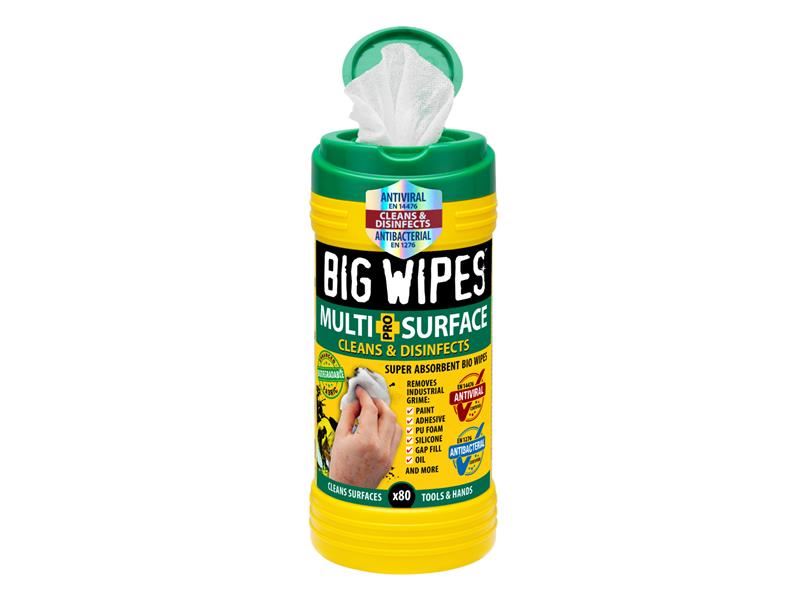 Big Wipes Multi-Surface Bio Pro+ Antivirale Doekjes - Doos van 80