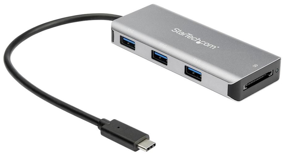 StarTech 3포트 USB-C 허브 및 SD 카드 리더