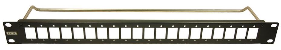 CLIFF Pannello a 20 Porte Slim 1U con Barra Portacavi