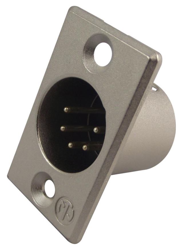NEUTRIK NC5MP - Connecteur XLR mâle 5 broches panneau