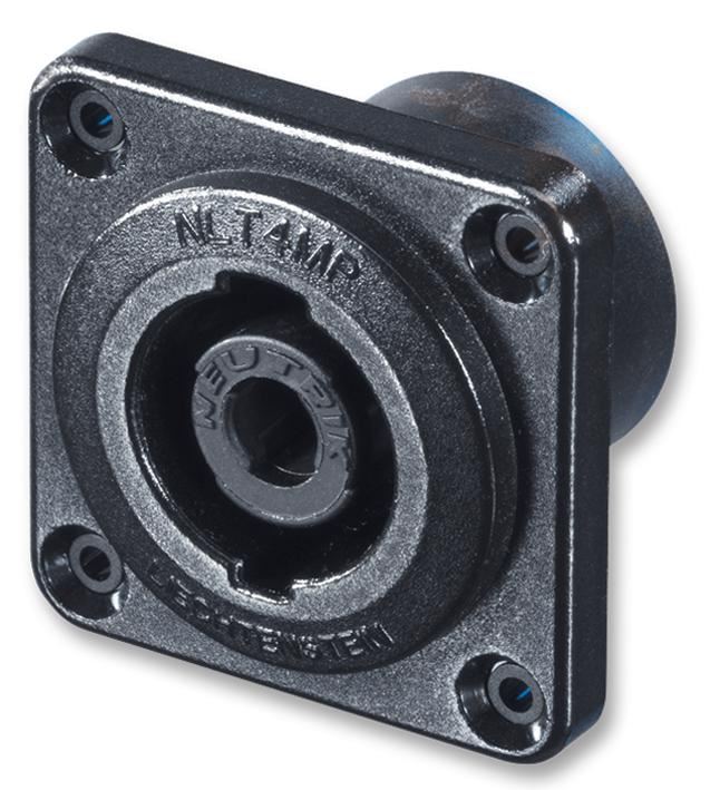 Neutrik Speakon STX 4-Pole Socket, Metal Housing, PCB Mount