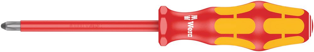 Wera Insulated Phillips Screwdriver PH 2 x 100mm, VDE Approved