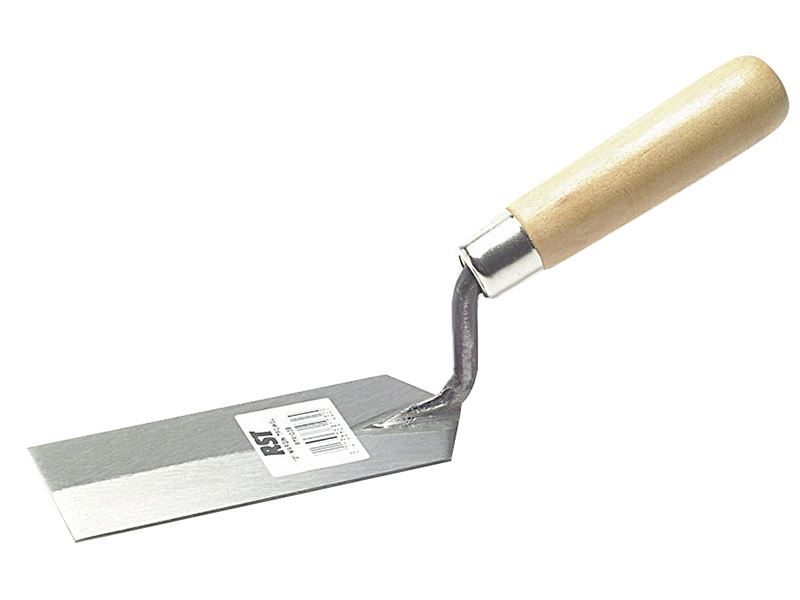 R.S.T. Margin Trowel with Wooden Handle, 5 x 2 Inch
