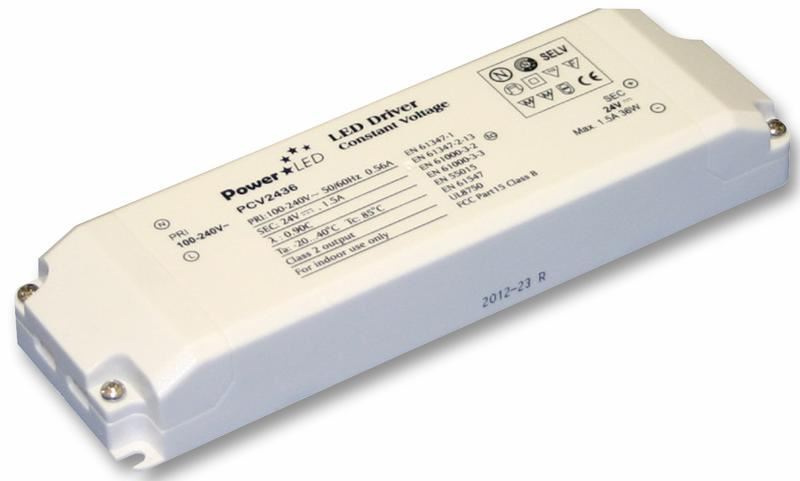 SUNPOWER 36W 24V 1.5A Neimpregnovaný LED Driver, Konstantní Napětí