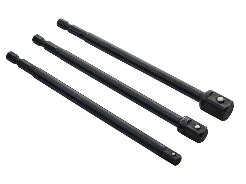 BlueSpot Impact Socket Adaptor Set, 3-Piece, Chrome Vanadium Steel