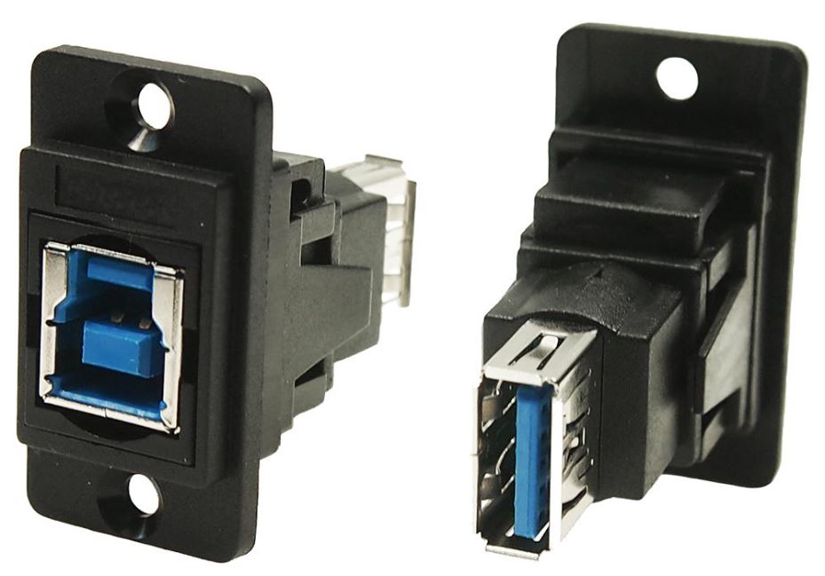 CLIFF 듀얼 USB 3.0 Type B to Type A 피드스루 커넥터