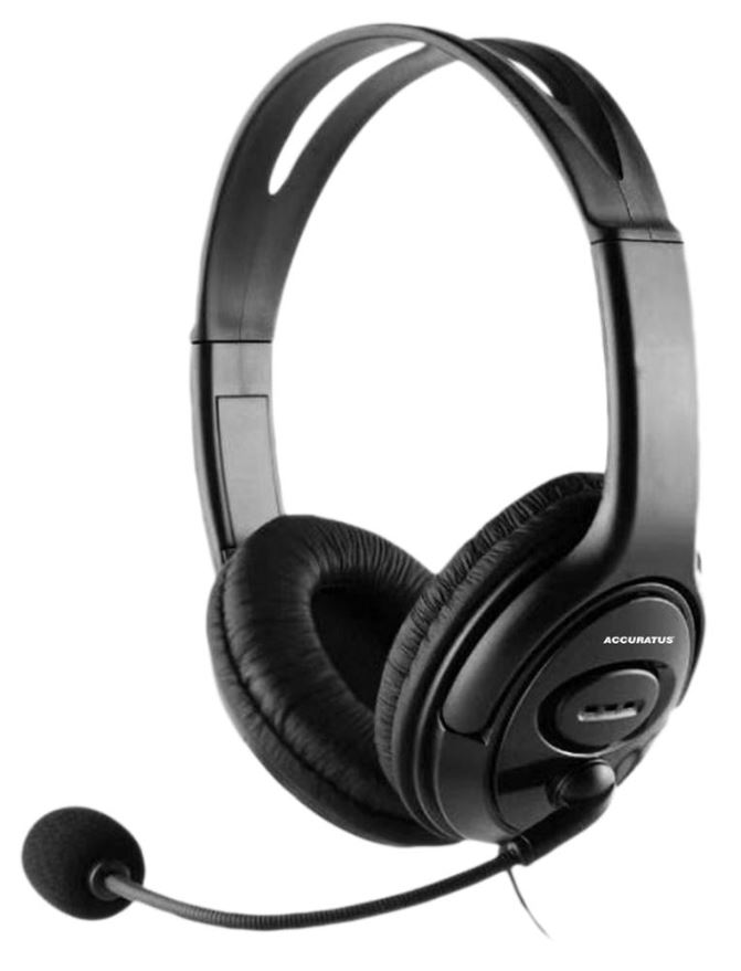 ACCURATUS H22 Stereo Over-Ear Hoofdtelefoon met Flip Microfoon