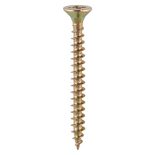 Timco Σύρματκα Ξύλου Solo - PZ Διπλά Εσοχή, Κίτρινα, 4.0 x 35mm (Συσκευασία 380