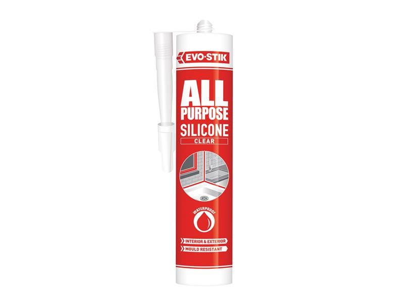 EVO-STIK All Purpose Flex Silicone Sealant, Clear, C20 Cartridge