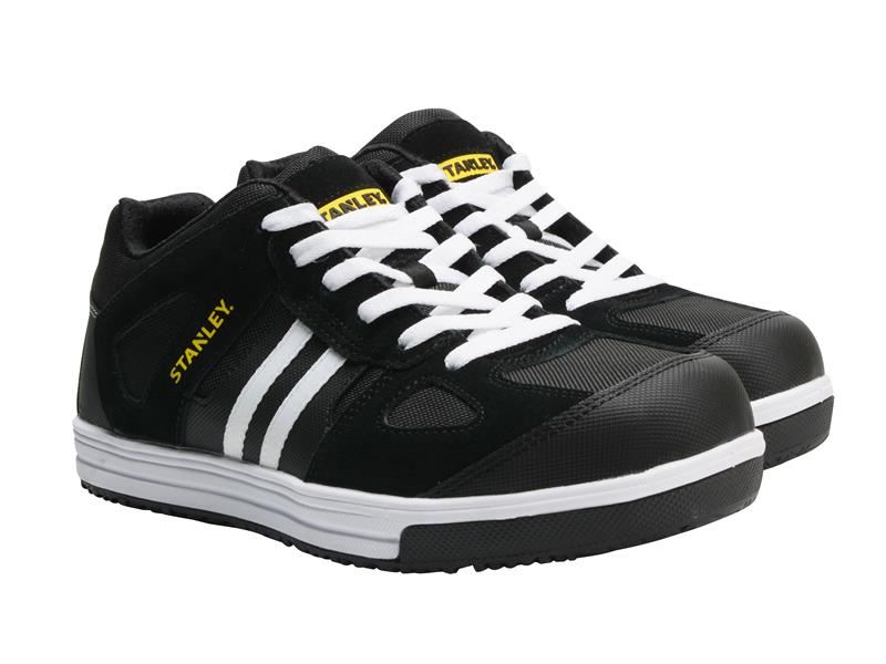 STANLEY Cody Safety Trainers, Black/White, UK 10 (EUR 44)