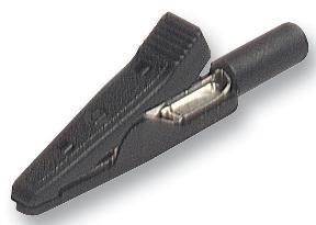 HIRSCHMANN 8A 2mm ワニ口クリップ ブラック