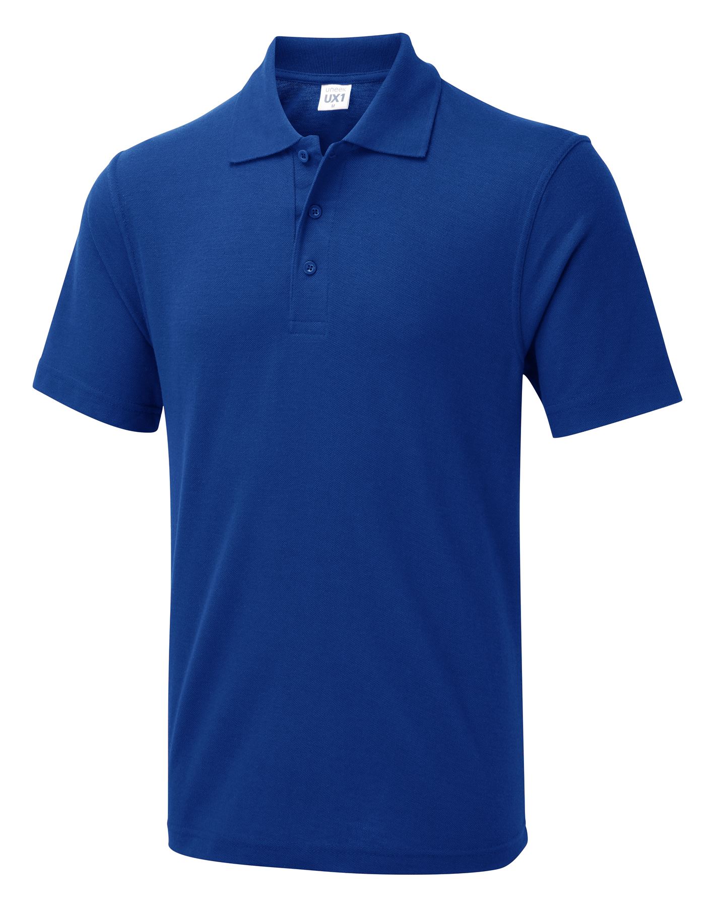 Uneek Unisex UX Polo - Royal, XL, 50% Polyester 50% Cotton