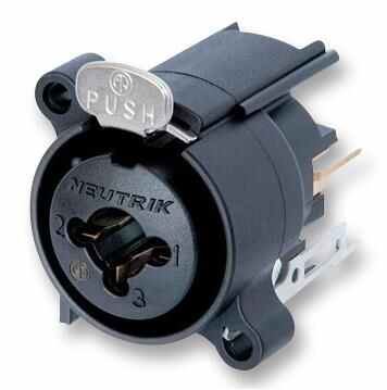 NEUTRIK Prise combo verticale 3 pôles avec verrouillage