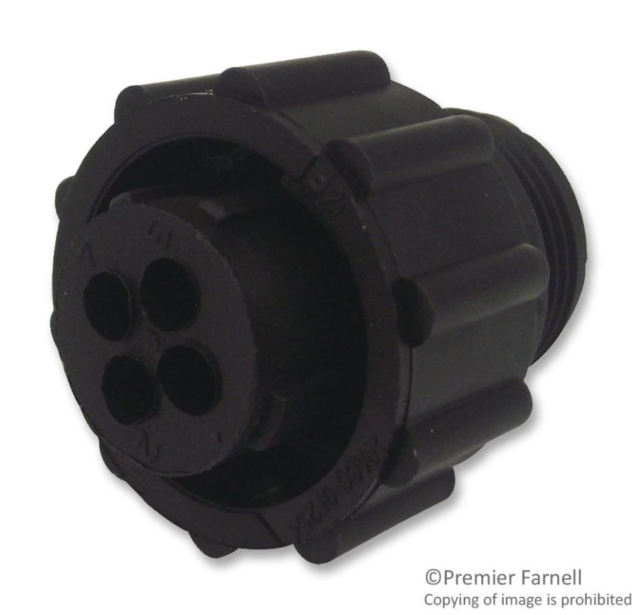 AMP - TE CONNECTIVITY - Penyambung Plug Soket Kabel, 4 Lubang