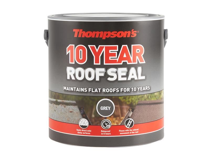 Ronseal Thompson's Protection Toiture 10 Ans Gris, 2,5L