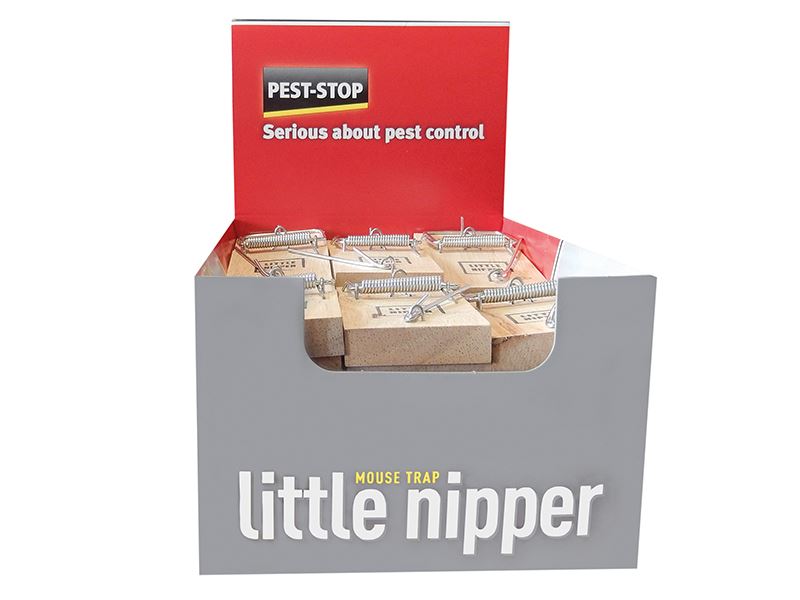 Ratoeira Humana Pest-Stop Little Nipper, Caixa de 30, Não Tóxica