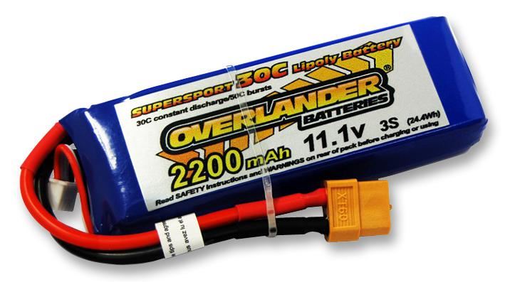 OVERLANDER Supersport Pro Μπαταρία LiPo 2200mAh 3S 11.1V