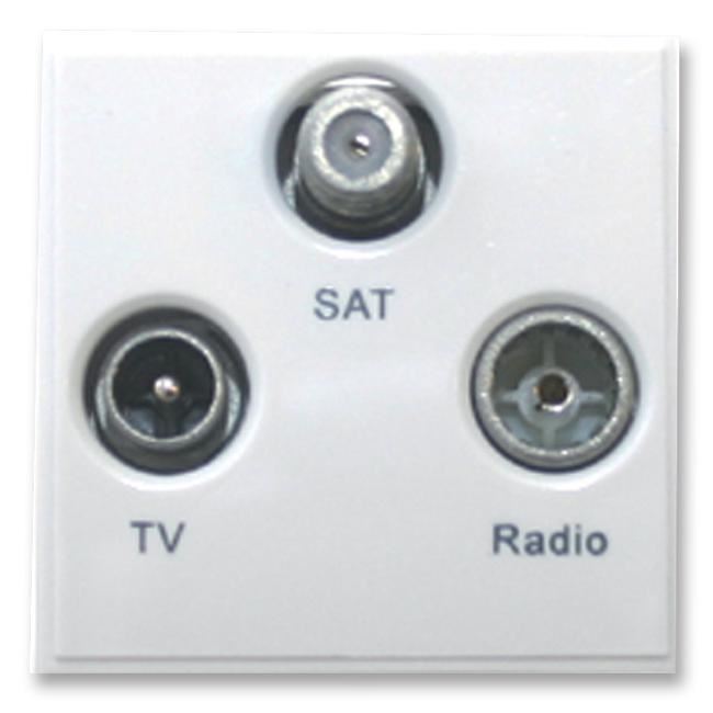 TRIAX Modulo Euro Triplexed TV/FM-DAB/SAT, Bianco