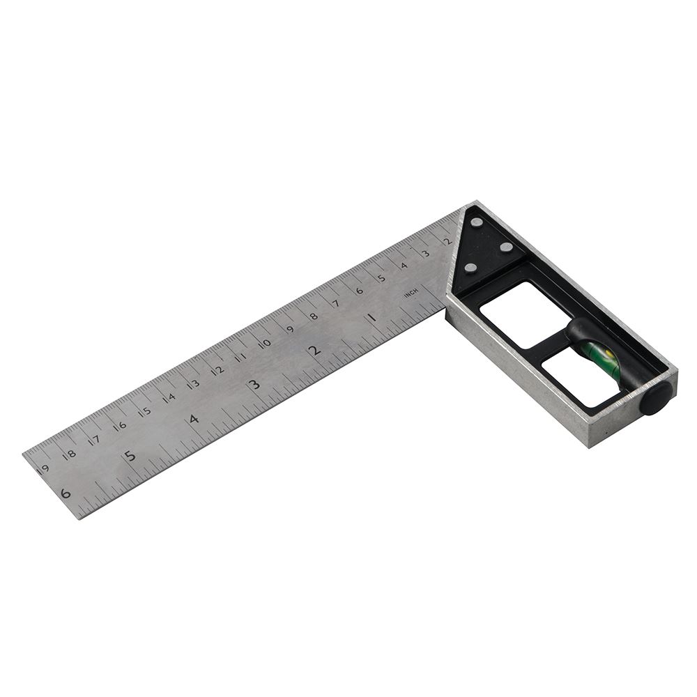 Silverline Tri & Mitre Square with Spirit Level, 150mm