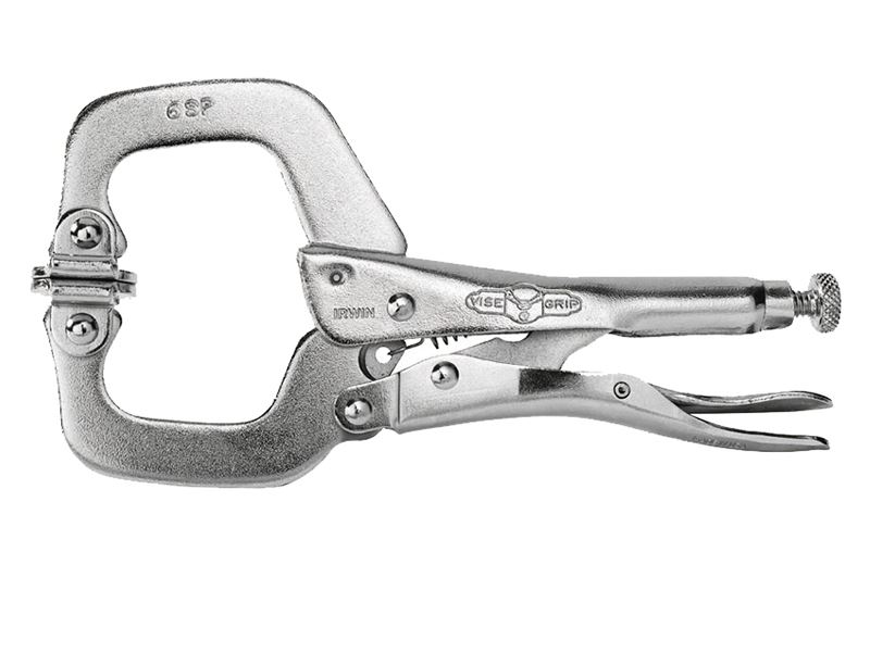IRWIN Vise-Grip 6SP Locking C-Clamp with Swivel Pad, 150mm (6in)