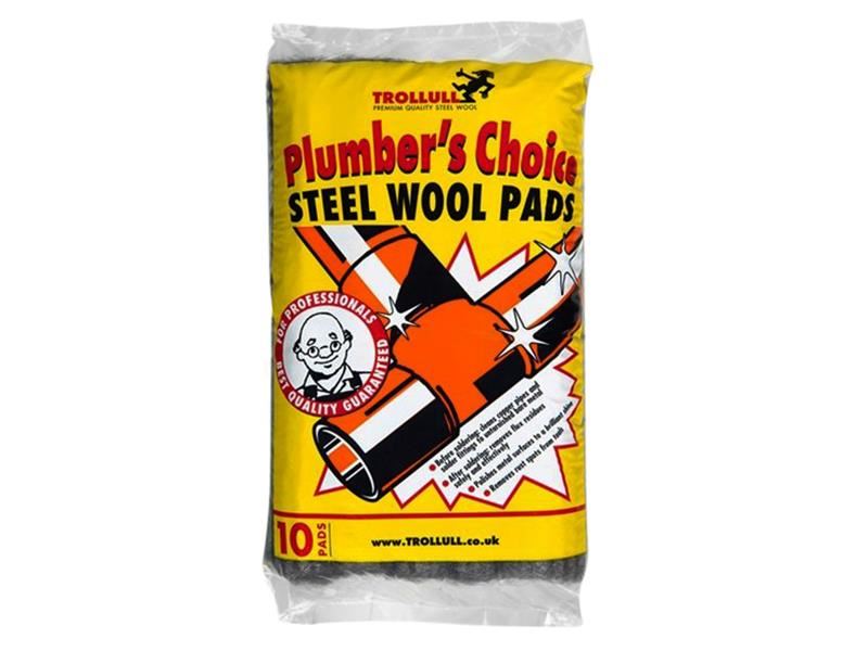 Trollull Stalenwollen Pads voor Loodgieterswerk, Verpakking 200g