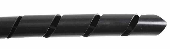 PRO POWER 6-60mm Black Polyethylene Spiral Wrap, 25m