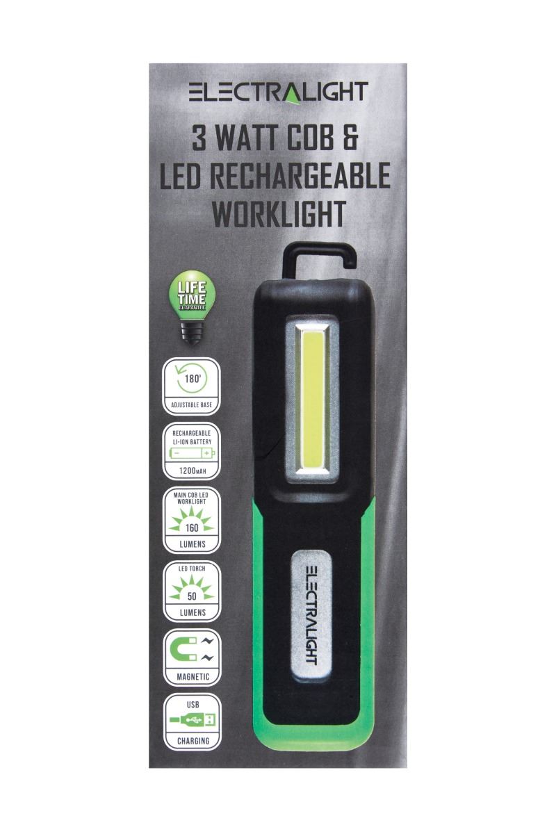 Blue Spot Electralight 3W COB & LED Φορτιζόμενος Φωτιστικός Σταθμός Εργασίας, 1