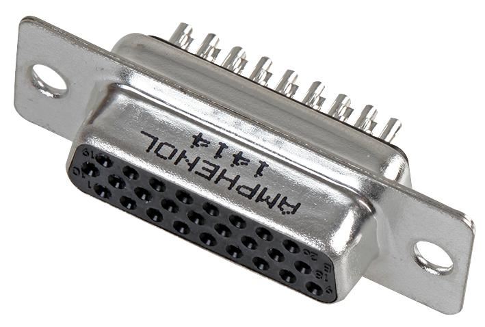 AMPHENOL 26-Pin Hi-Density D-Sub Socket, Gold Plated