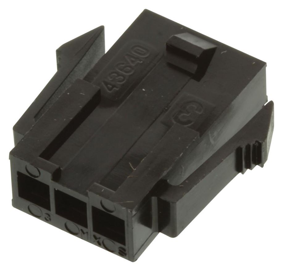 MOLEX Micro-Fit 3.0 3極プラグ パネルマウント 3mmピッチ