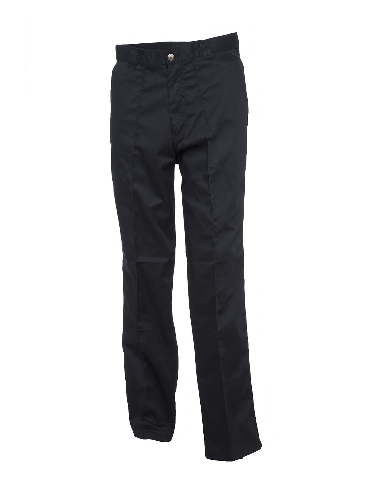 Uneek Unisex Workwear Trousers, 65% Polyester 35% Cotton, Black, Size 42