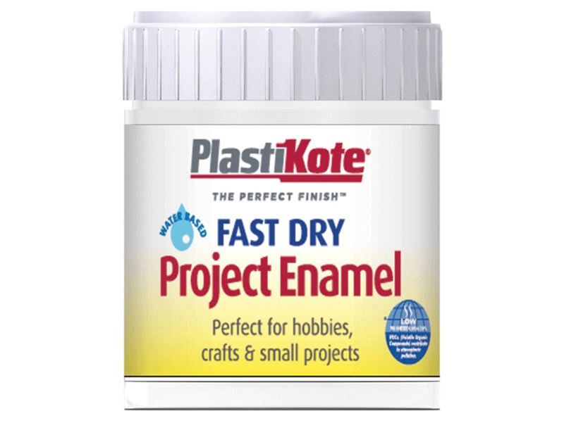 PlastiKote - Cat Enamel Kering Pantas B5 Botol Putih Matt 59ml