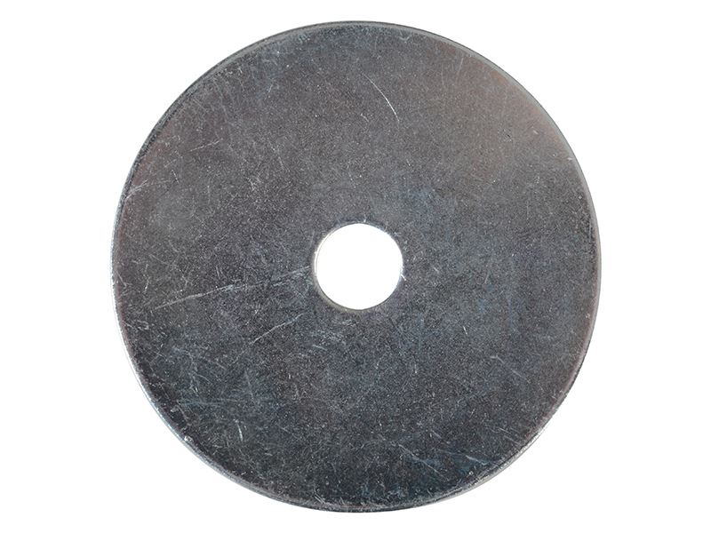 ForgeFix M8 x 50mm Flat Penny Washer, Zinc Plated (Pack of 6)