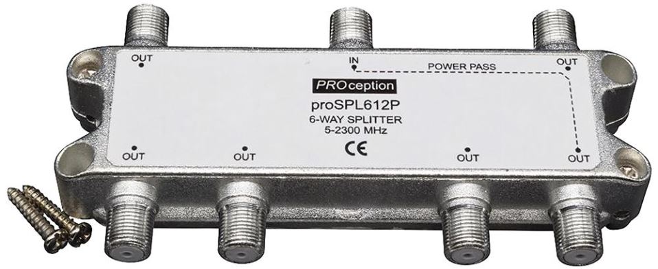 Blake UK Divisor/Combinador 6 Vias com Passagem DC, Série PROception