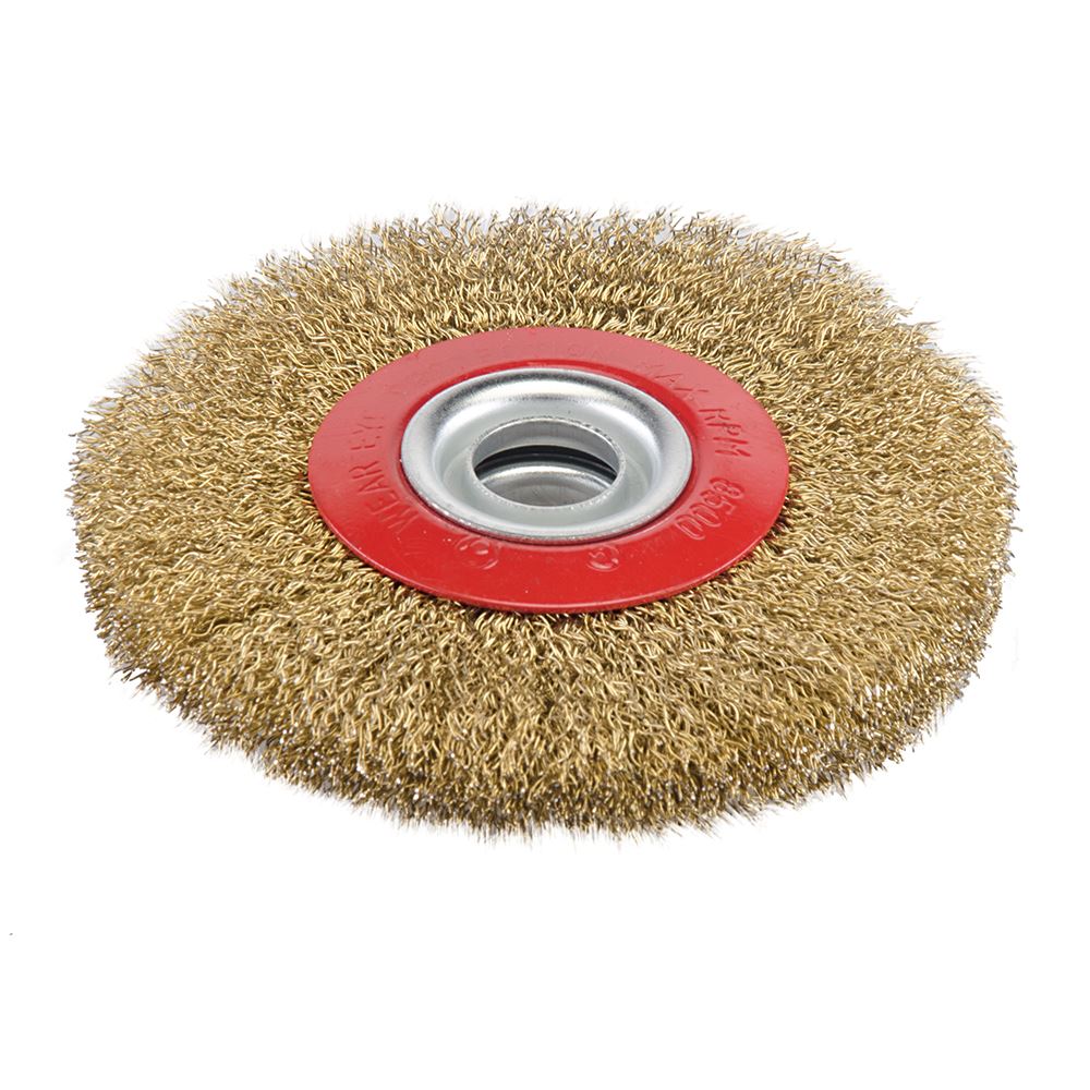 Silverline Messing Gegalvaniseerd Stalen Draadwiel, 125mm x 20mm