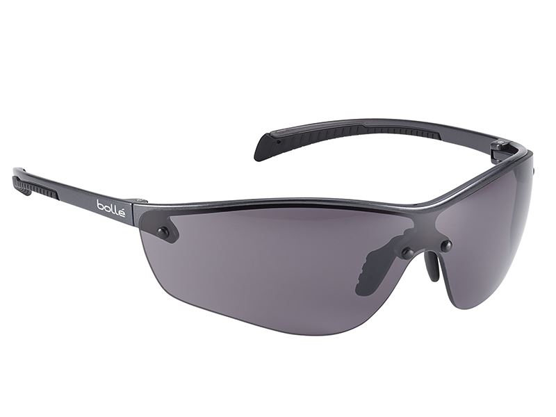 Bollé Safety SILIUM+ Platinum Safety Glasses, Smoke Lens